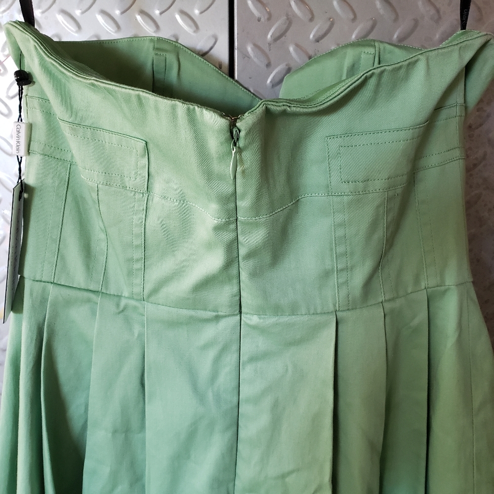 BNWT CALVIN KLEIN pistachio empire waist with POCKETS (4) - Picture 4 of 12